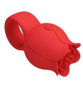 PRETTY LOVE - Jae Rose Finger Vibrator Ring (Chargeable - Red)